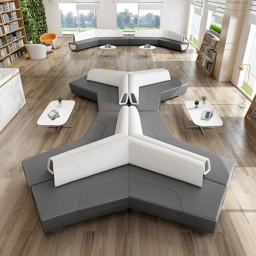 商场异形沙发组合 大厅休息区沙发会客-品源办公家具定制